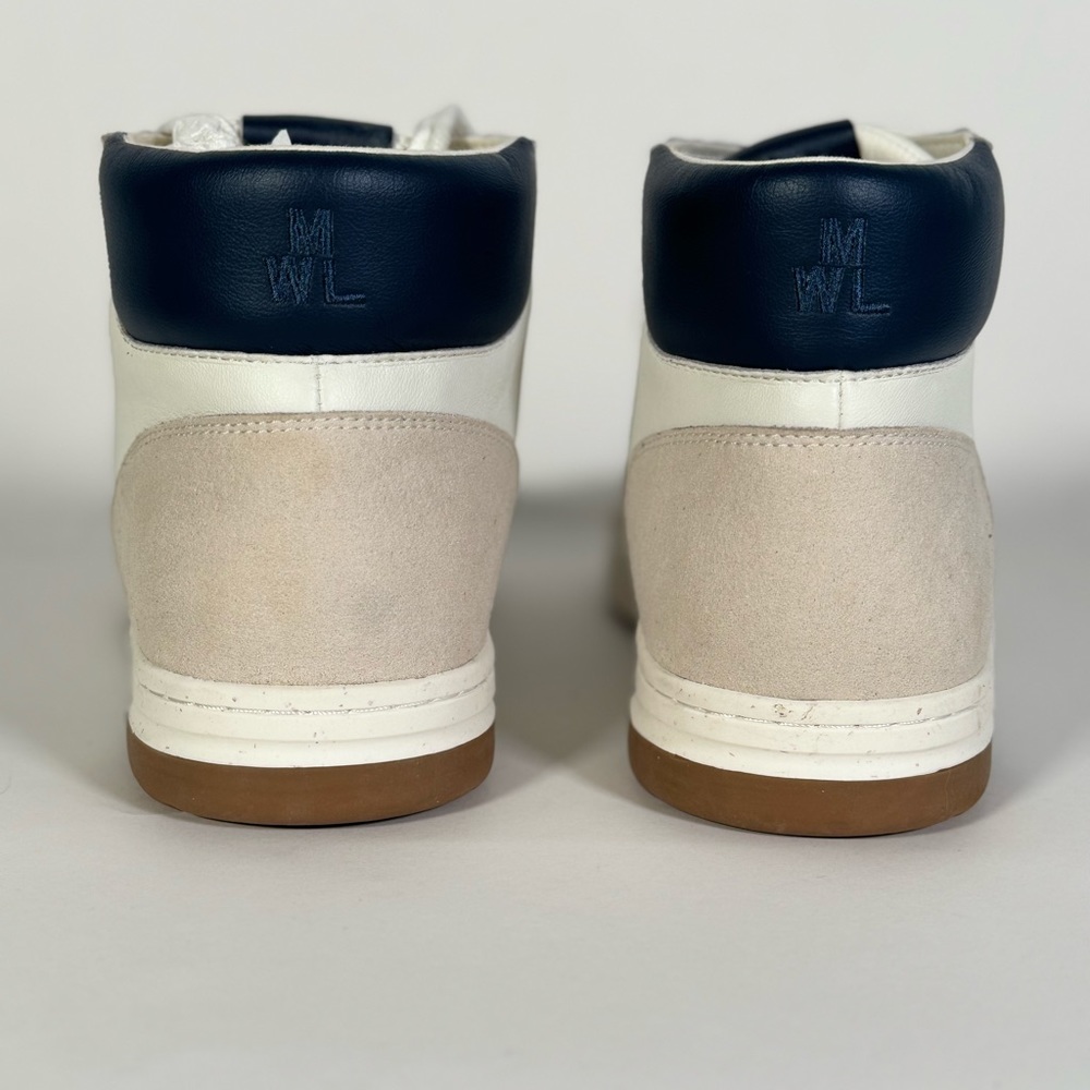 Madewell Court High-Top Sneakers in All White. - Picture 5 of 8